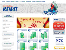 Tablet Screenshot of kemot-drukarnia.pl